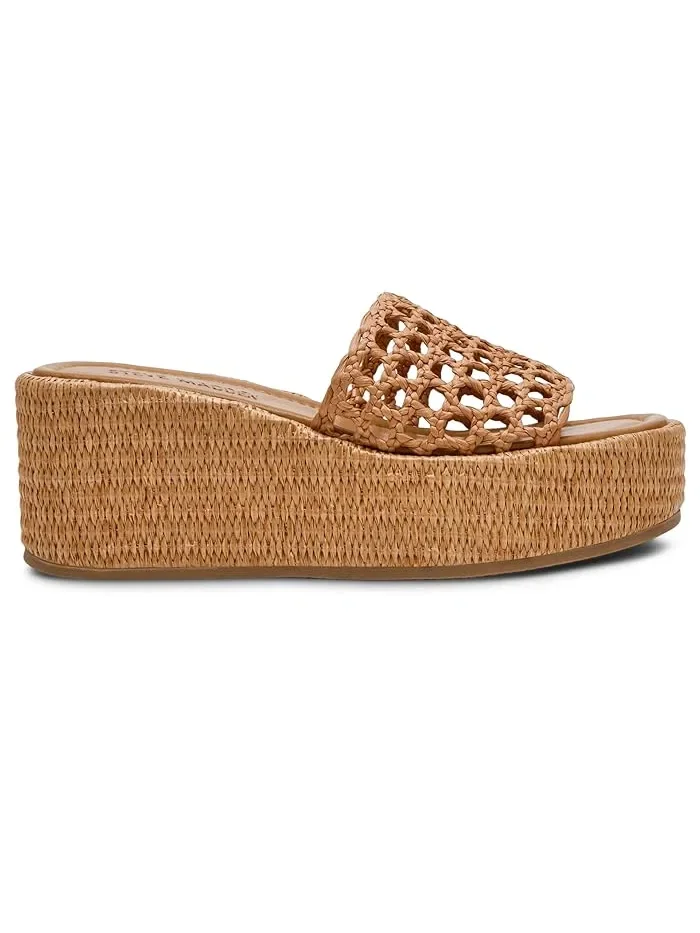 Босоножки на платформе Brandy Steve Madden, Raffia — изображение 4 из 4, бренди