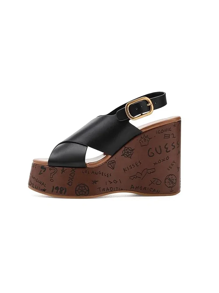 Босоножки на каблуке Yarisel GUESS — изображение 4 из 4, черный