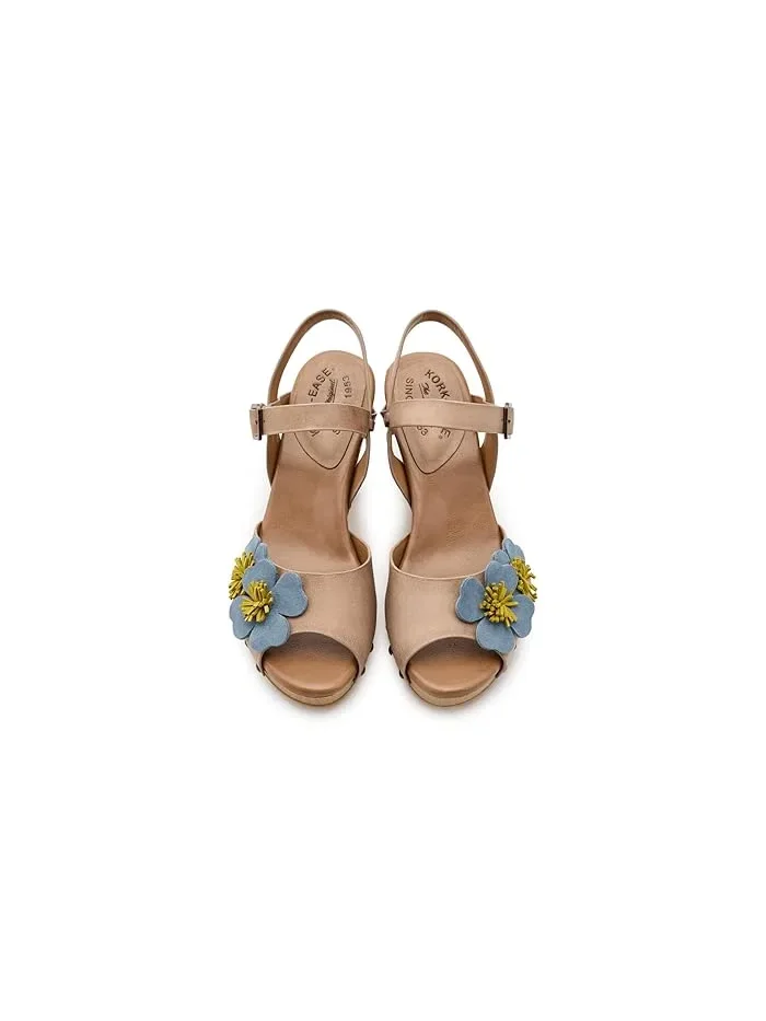 Босоножки на каблуке Garden Kork-Ease — изображение 2 из 4, белый