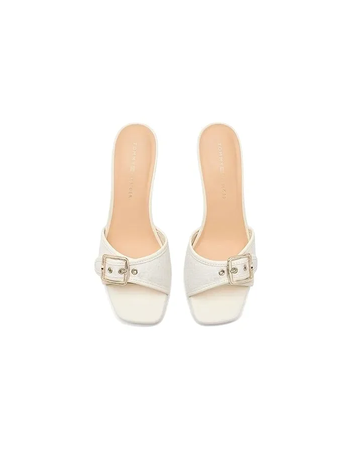 Босоножки на каблуке Camhila Tommy Hilfiger — изображение 2 из 4, слоновая кость мульти