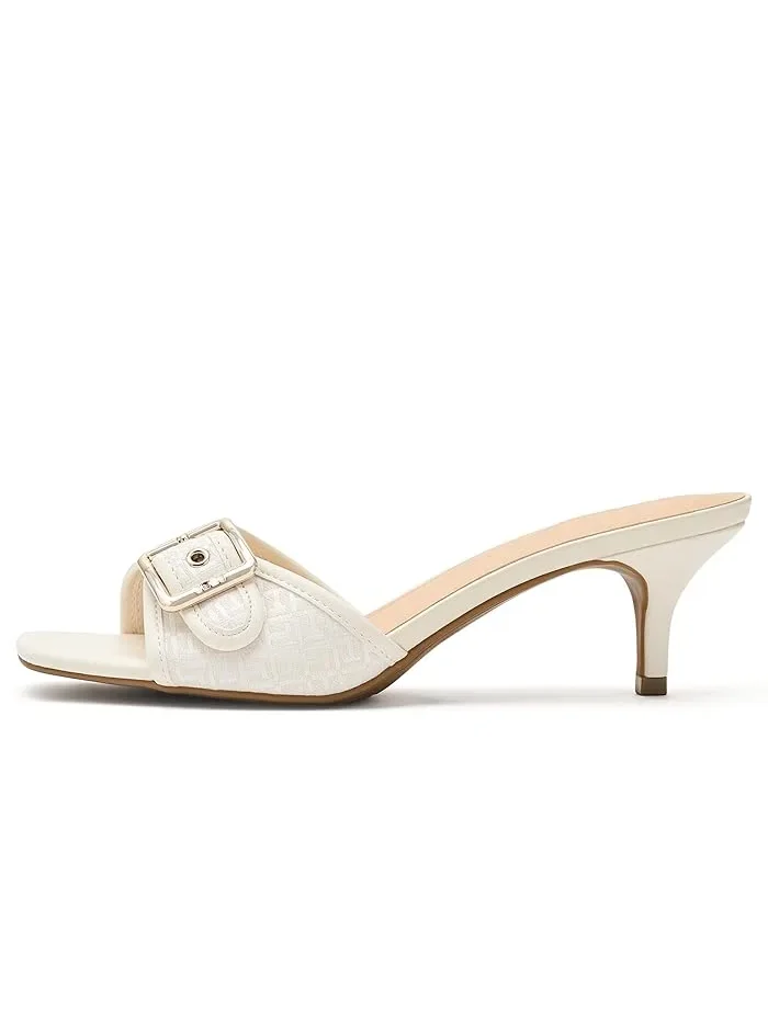 Босоножки на каблуке Camhila Tommy Hilfiger — изображение 4 из 4, слоновая кость мульти