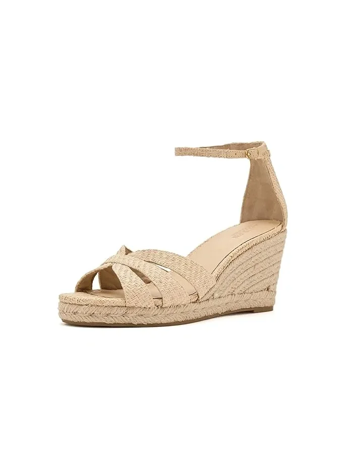 Босоножки на танкетке Nellie Raffia Lauren Ralph Lauren