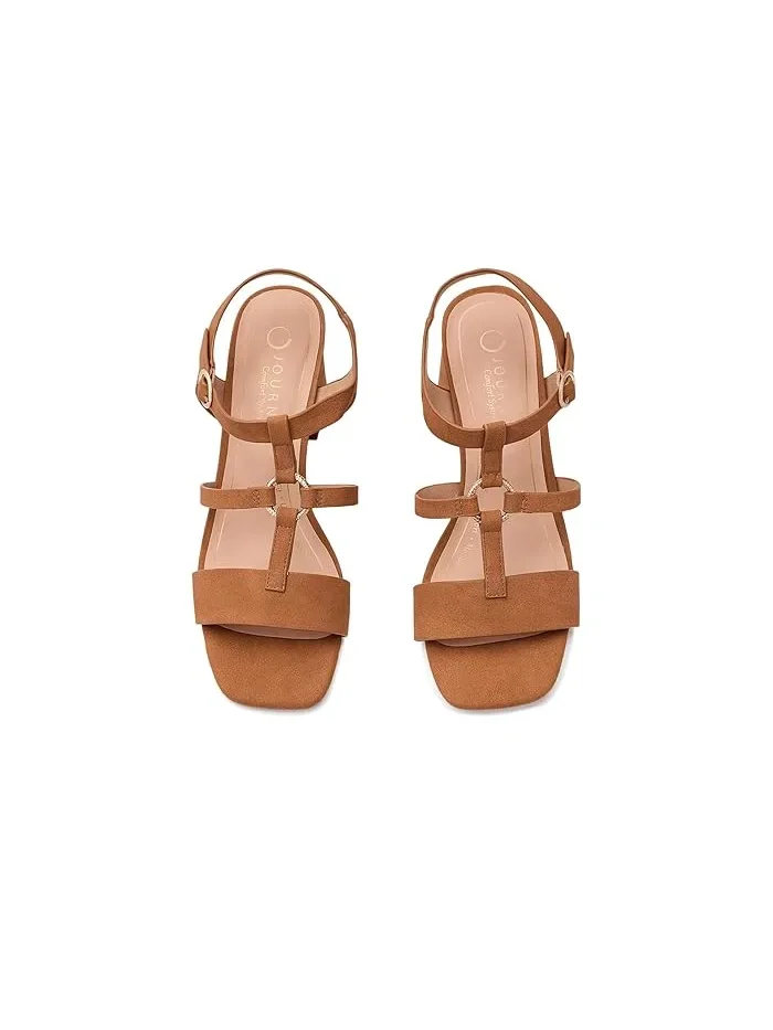 Босоножки на каблуке Merisol Journee Collection — изображение 2 из 4, коричневый