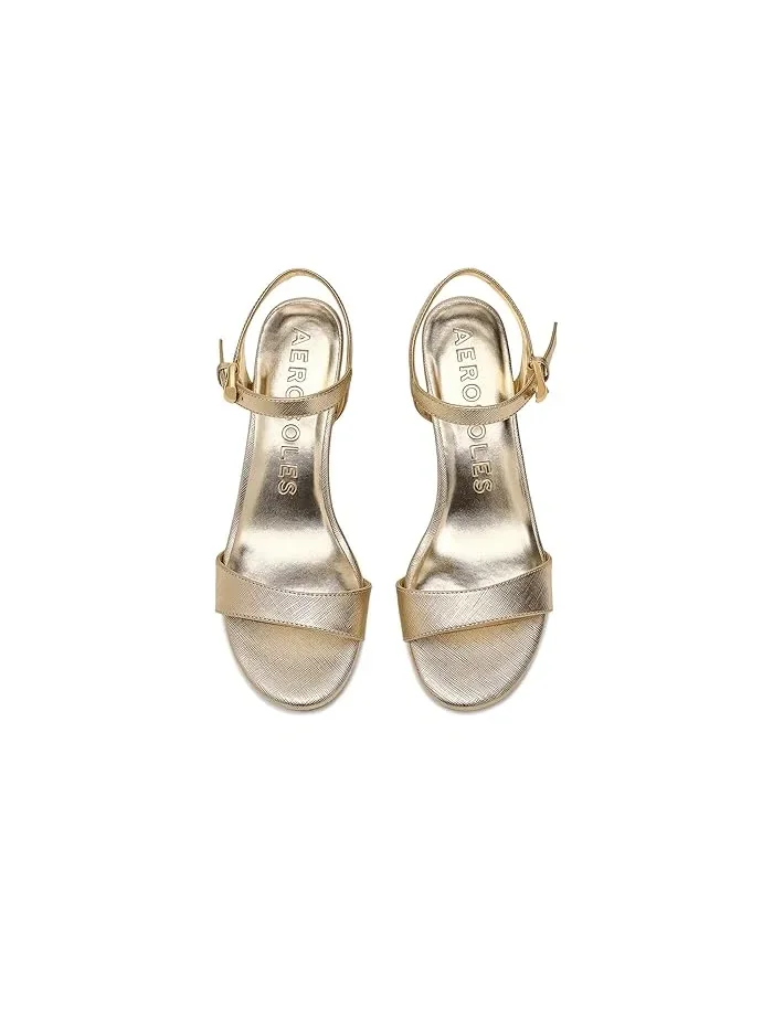 Босоножки на каблуке Divia Aerosoles — изображение 2 из 4, золотистый