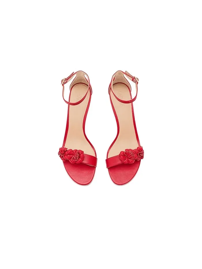 Босоножки на каблуке Allie Lauren Ralph Lauren — изображение 2 из 4, красный