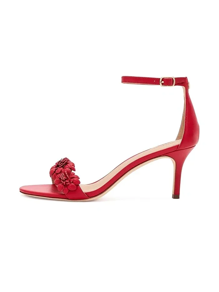 Босоножки на каблуке Allie Lauren Ralph Lauren — изображение 4 из 4, красный