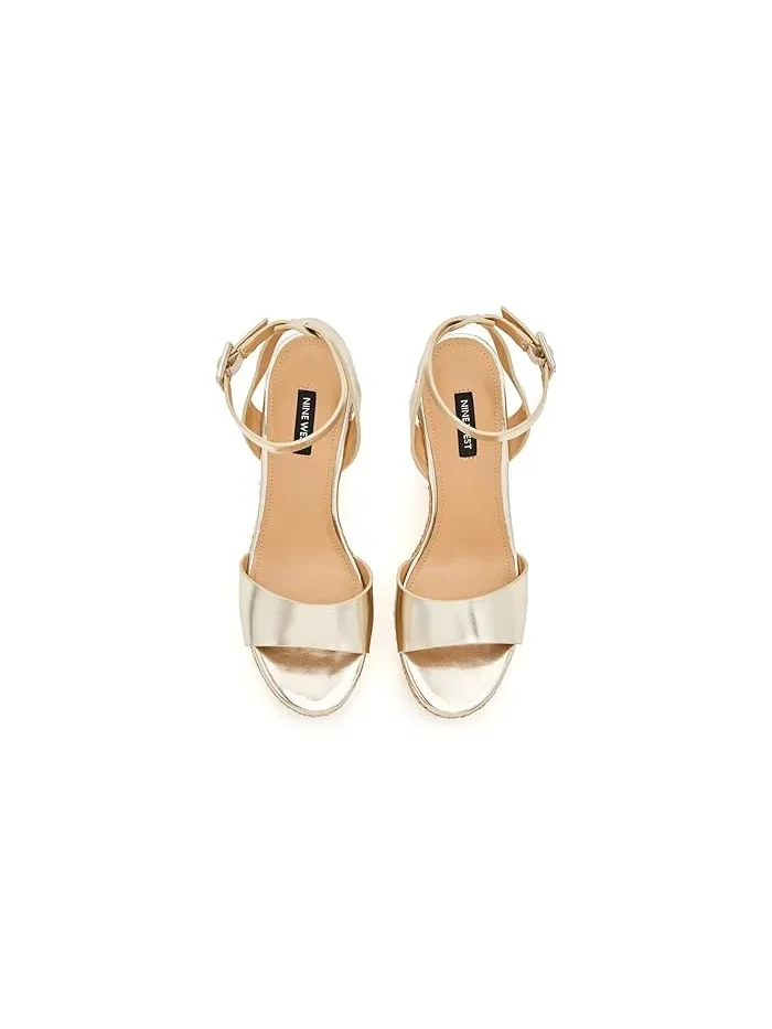 Босоножки на платформе и каблуке Hanlow Nine West — изображение 2 из 4, золото