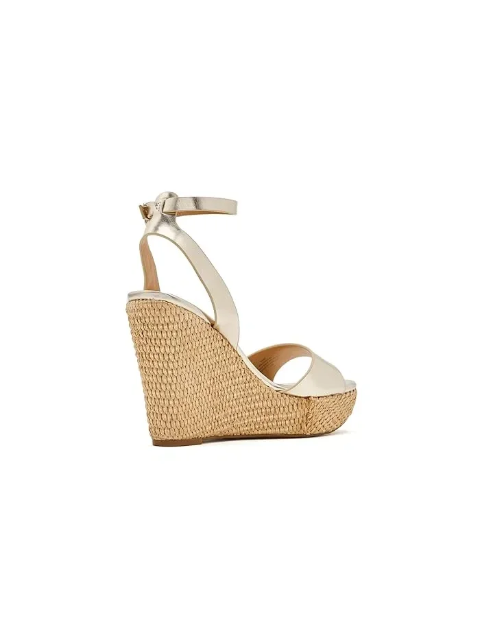 Босоножки на платформе и каблуке Hanlow Nine West — изображение 3 из 4, золото