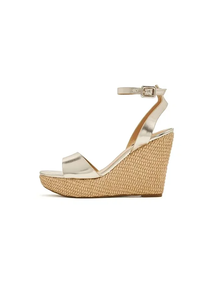 Босоножки на платформе и каблуке Hanlow Nine West — изображение 4 из 4, золото