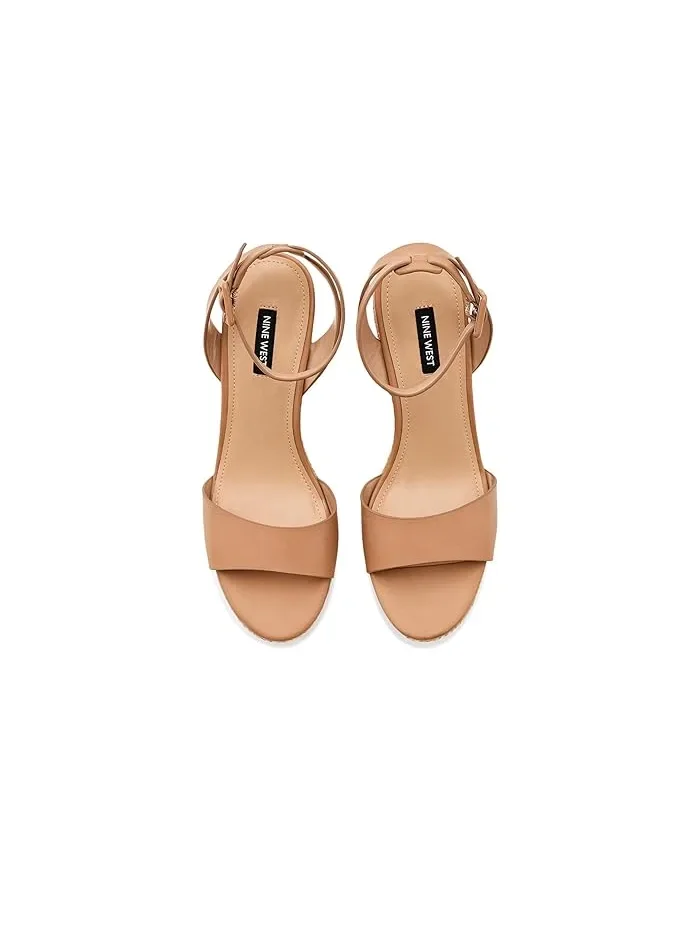 Босоножки на каблуке Hanlow Nine West — изображение 2 из 4, натуральный