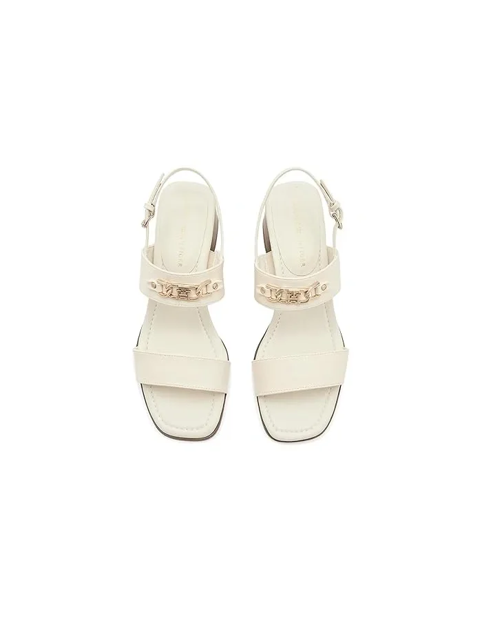 Босоножки на каблуке Mhena Tommy Hilfiger — изображение 2 из 4, белый