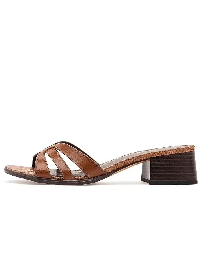 Босоножки на каблуке Farrin Sam Edelman — изображение 4 из 4, коричневый