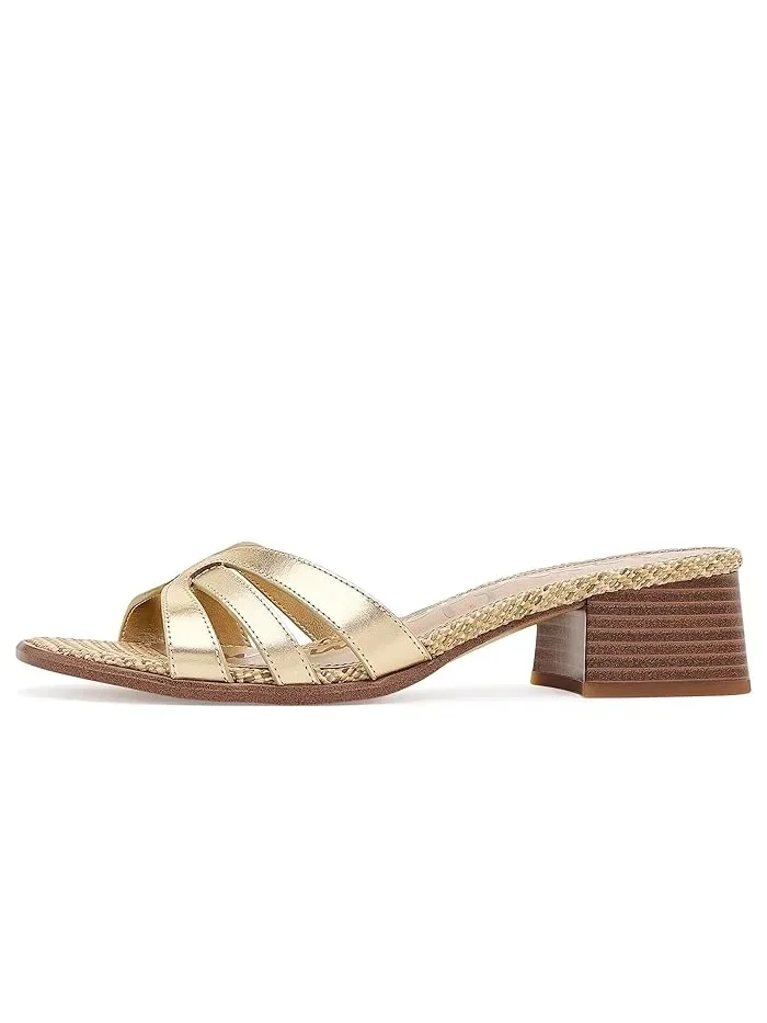 Туфли на каблуке Farrin Sam Edelman — изображение 4 из 4, золотистый