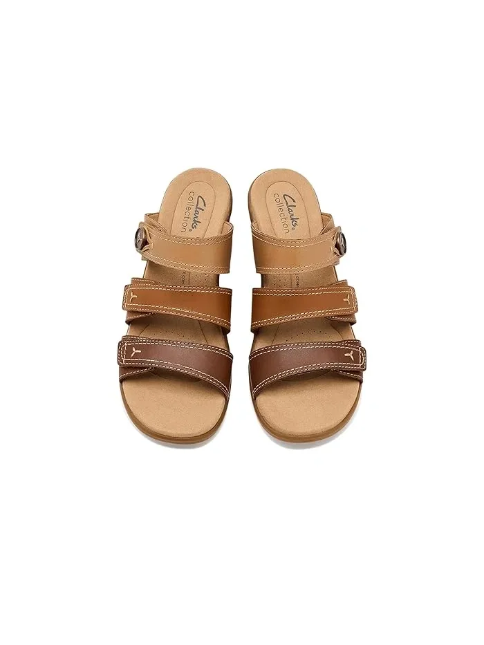 Босоножки на каблуке Emily2 Adella Clarks — изображение 2 из 4, коричневый мульти