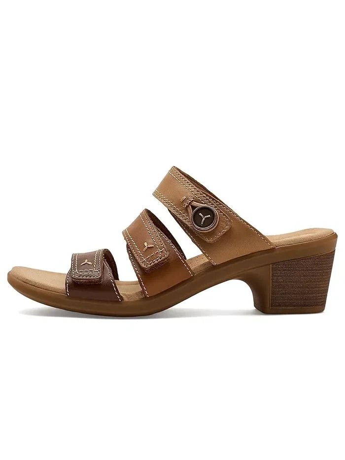 Босоножки на каблуке Emily2 Adella Clarks — изображение 4 из 4, коричневый мульти