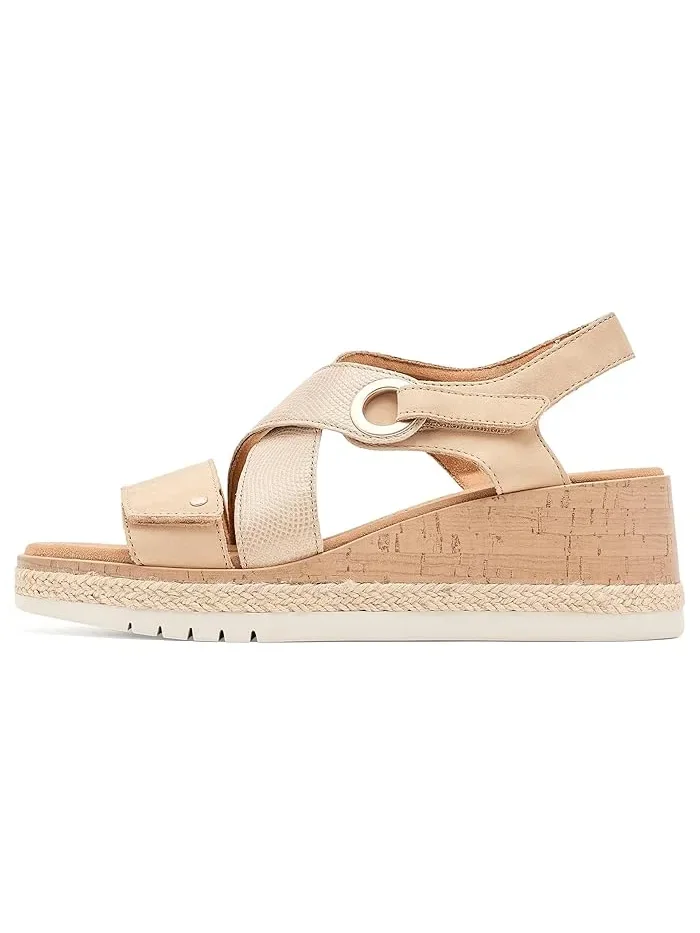 Босоножки на каблуке Kidiki Sun Clarks — изображение 4 из 4, бежевый