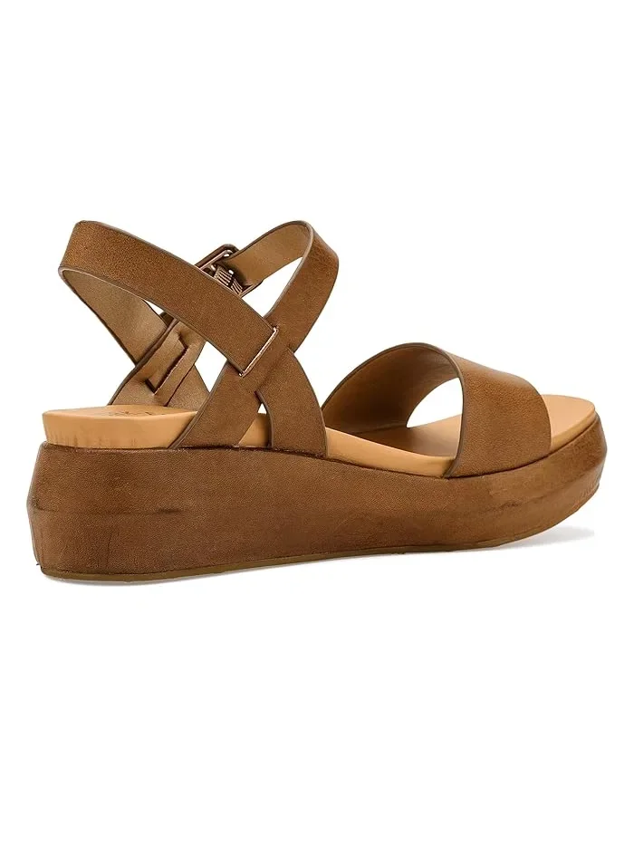 Босоножки на танкетке Hallie Kork-Ease — изображение 3 из 4, бежевый