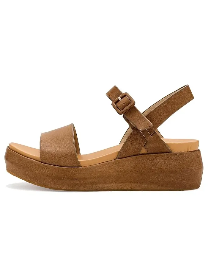 Босоножки на танкетке Hallie Kork-Ease — изображение 4 из 4, бежевый