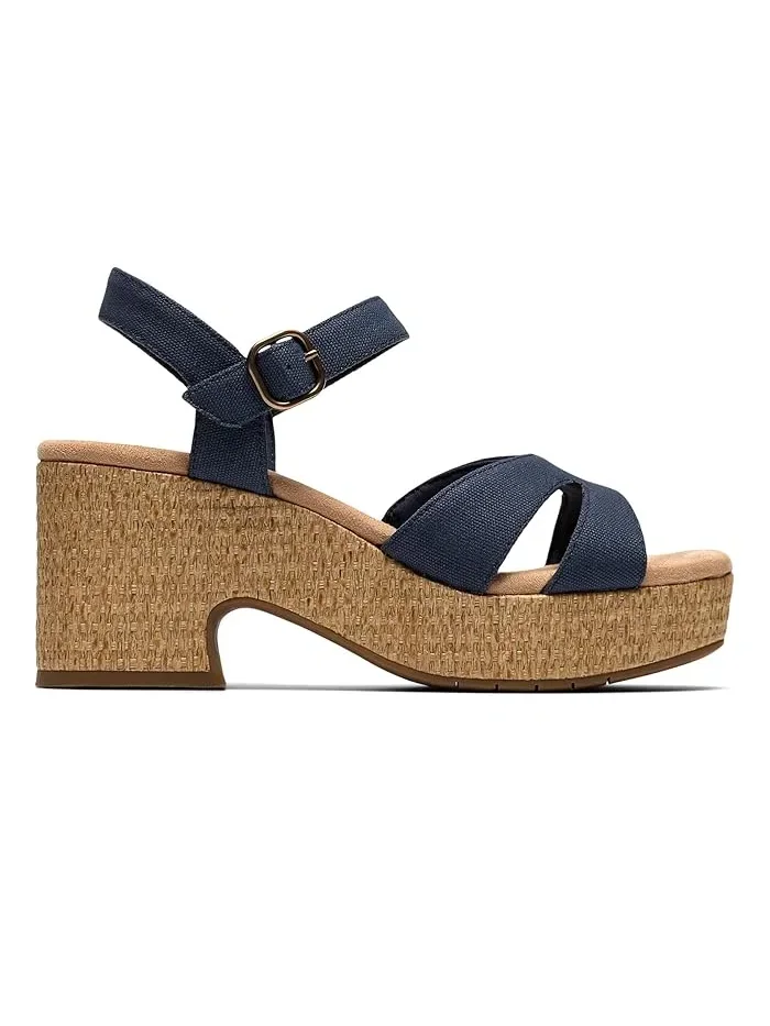 Туфли на каблуке Nerisa Twist Clarks — изображение 3 из 4, темно-синий