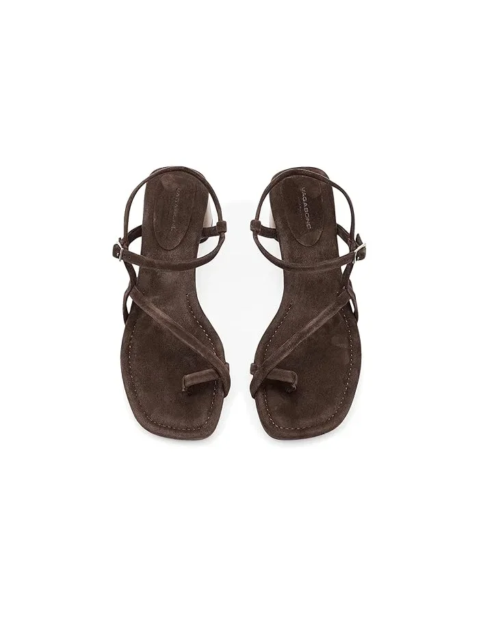 Босоножки с открытым квадратным носком Evie Vagabond Shoemakers — изображение 2 из 4, коричневый