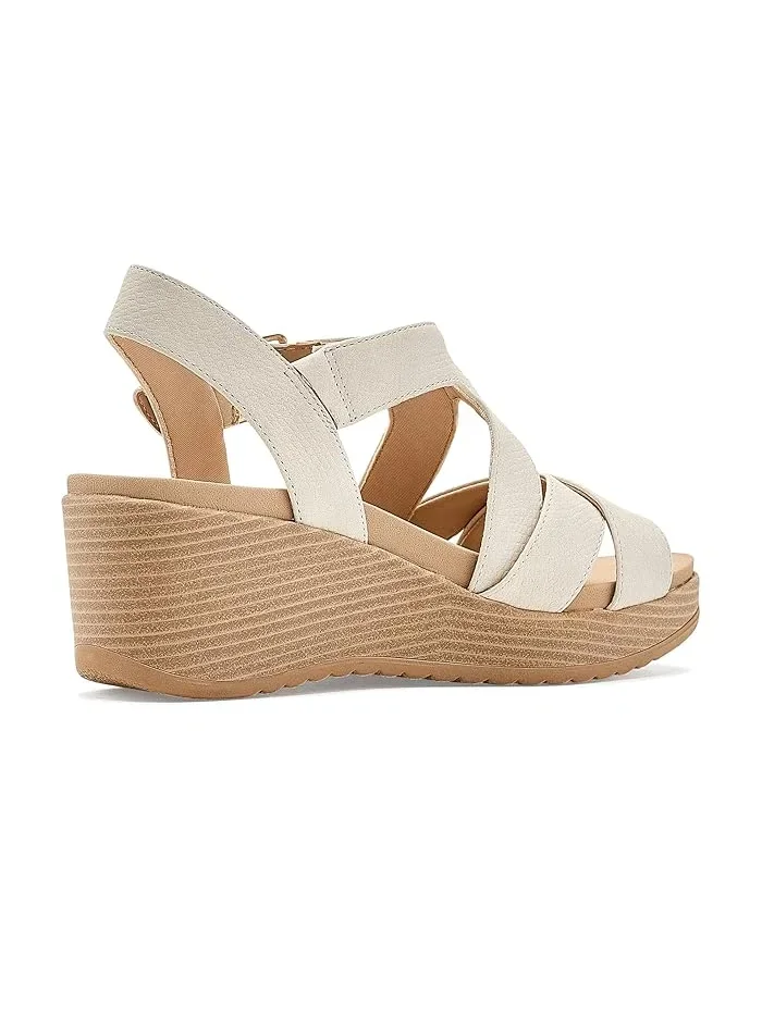 Босоножки на платформе Cali Beach Dr. Scholl's — изображение 3 из 4, бежевый