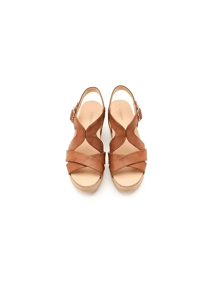 Туфли-танкетки Cali Beach Dr. Scholl's — изображение 2 из 4, коричневый