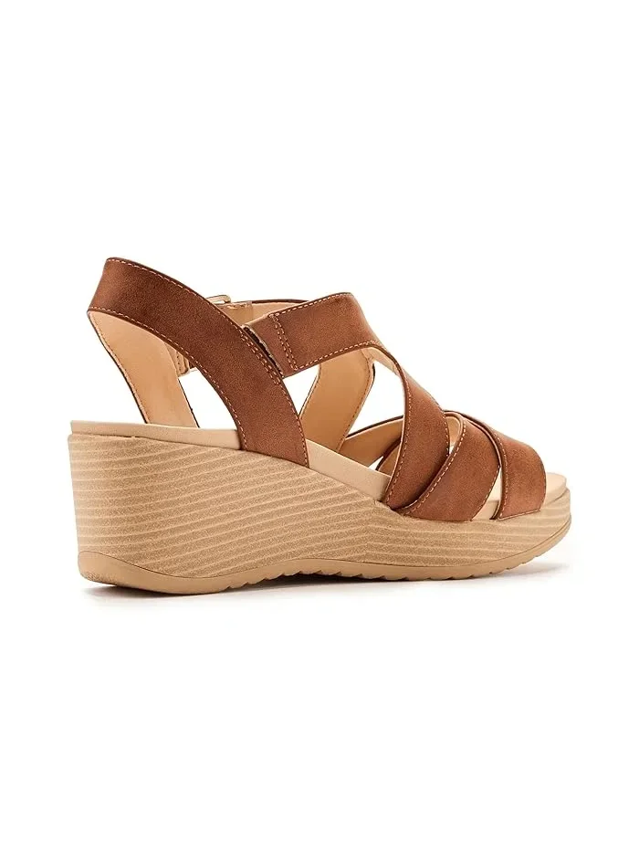 Туфли-танкетки Cali Beach Dr. Scholl's — изображение 3 из 4, коричневый