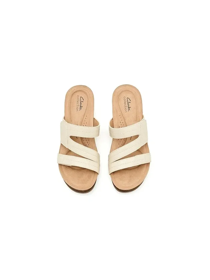 Босоножки на каблуке Calenne Clarks — изображение 2 из 4, кремовый
