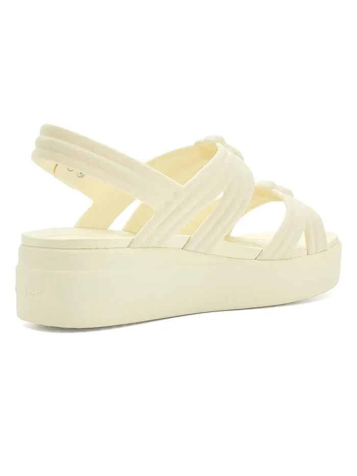 Босоножки на платформе Brooklyn Knot Low Wedge Crocs — изображение 3 из 4, слоновая кость