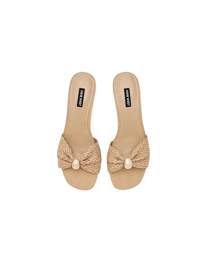 Босоножки на каблуке Gerry Nine West — изображение 2 из 4, натуральный