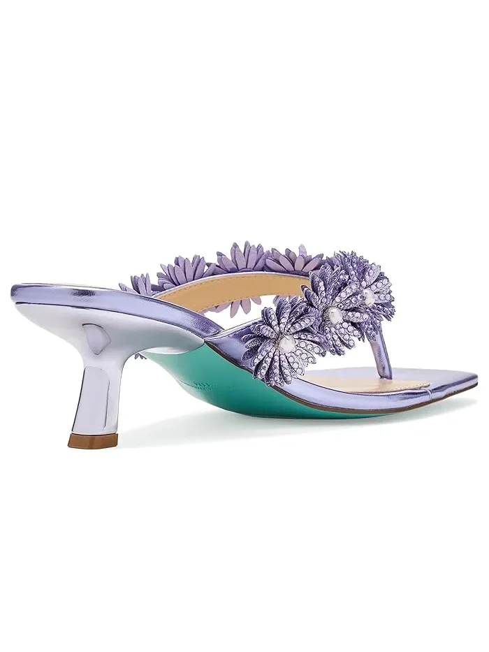 Босоножки на каблуке Lesli Blue by Betsey Johnson — изображение 3 из 4, фиолетовый