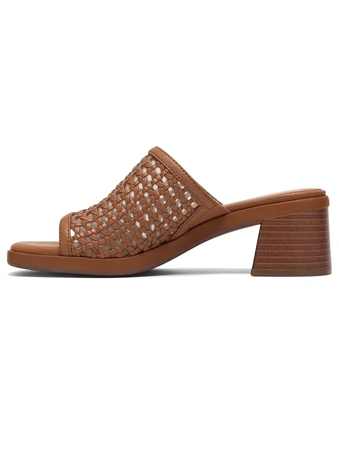 Босоножки на каблуке Jaylan Slide Clarks — изображение 4 из 4, бежевый