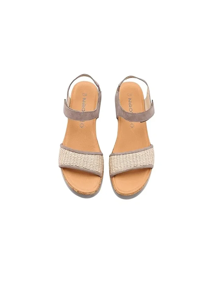 Босоножки на платформе Summer Raffia Naot — изображение 2 из 4, песочный