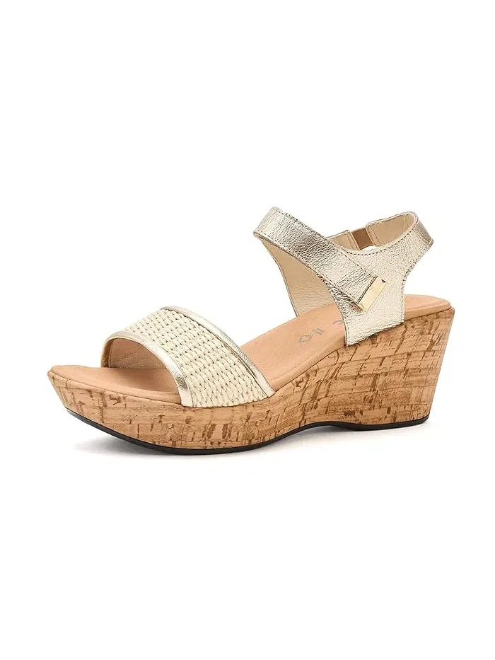 Босоножки на танкетке Summer Raffia Naot
