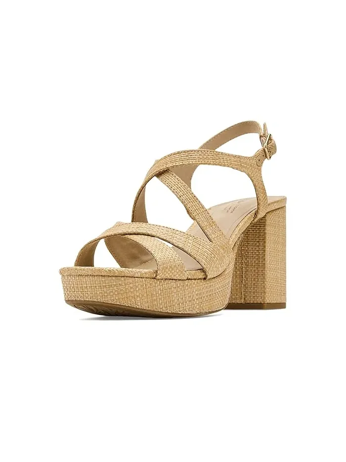 Босоножки на каблуке Adrianna Strappies LifeStride — изображение 1 из 4, натуральный бежевый