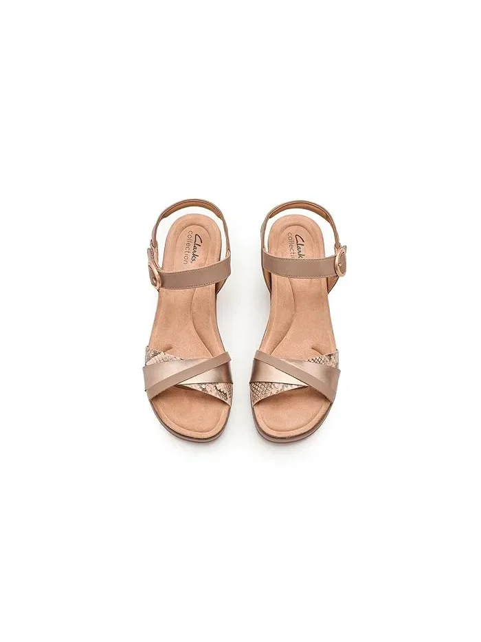 Босоножки на каблуке Kacha Twist Clarks — изображение 2 из 4, серый
