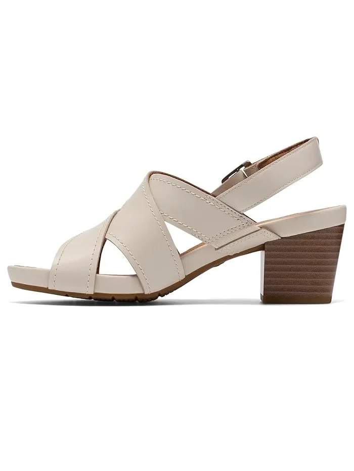 Туфли на каблуке Kymber Shine Clarks — изображение 4 из 4, кремовый