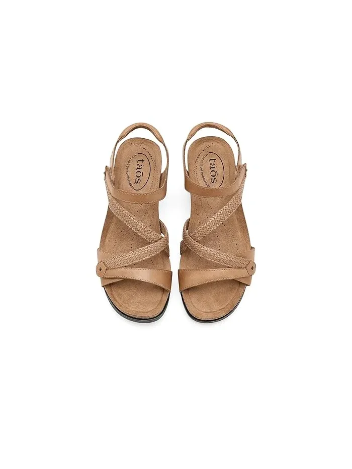 Босоножки на танкетке Zecret Taos Footwear — изображение 2 из 4, карамель