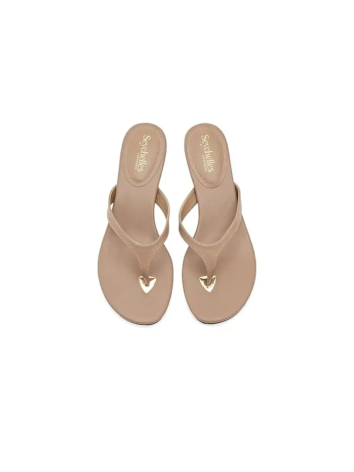 Босоножки на каблуке My Little Secret Seychelles — изображение 2 из 4, бежевый