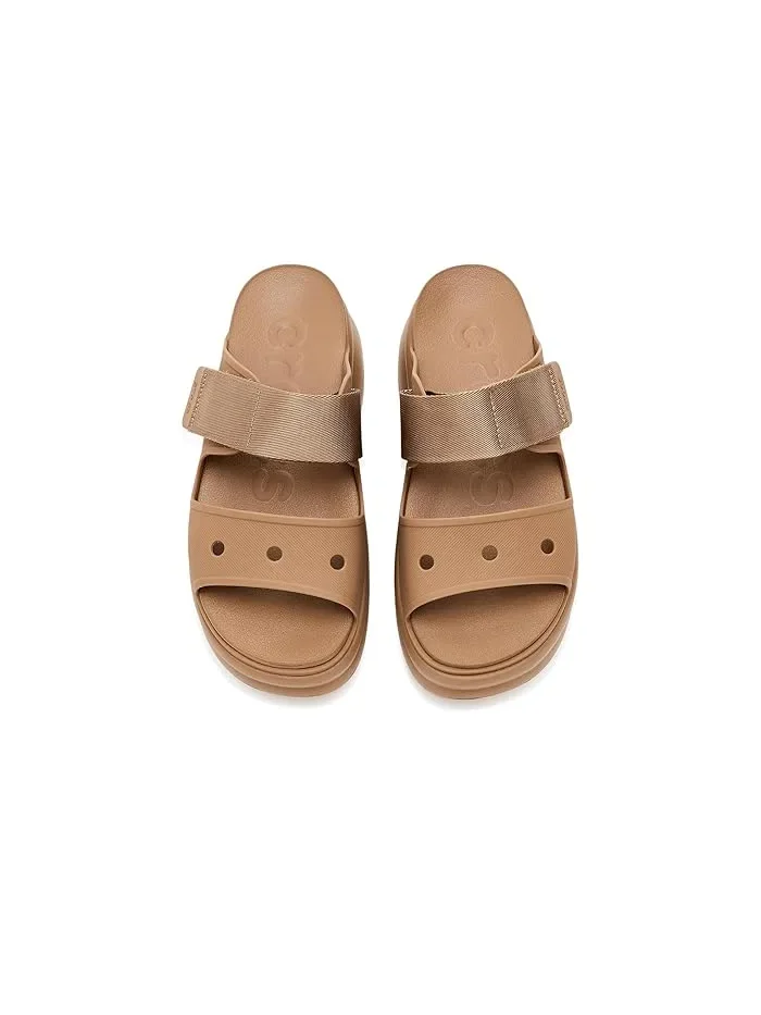 Босоножки платформа Soho Two-Strap Sandals Crocs — изображение 2 из 4, сепия