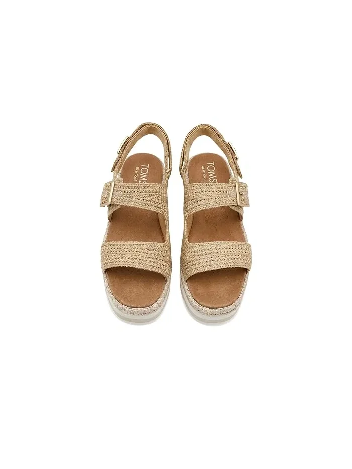 Босоножки с регулируемой застежкой Giana TOMS — изображение 2 из 4, темный бежевый