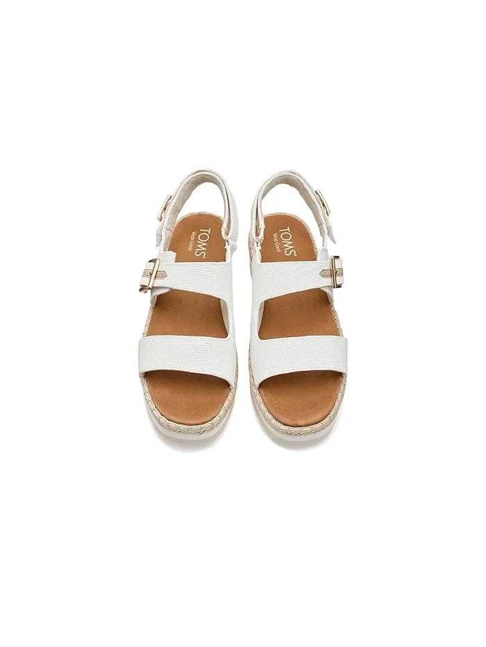Босоножки с регулируемой застежкой Giana TOMS — изображение 2 из 4, белый
