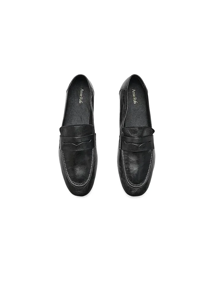 Лоферы кожаные Tennis Leather Loafers Amie Rafa — изображение 2 из 4, черный