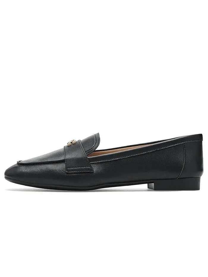 Лоферы кожаные Sculpted C Leather Loafers COACH — изображение 4 из 4, черный