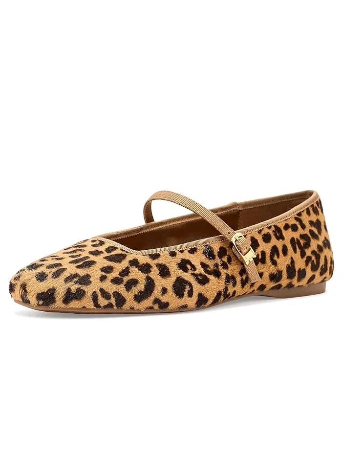 Лоферы Mary Jane с принтом Birdies, Leopardprint Haircalf