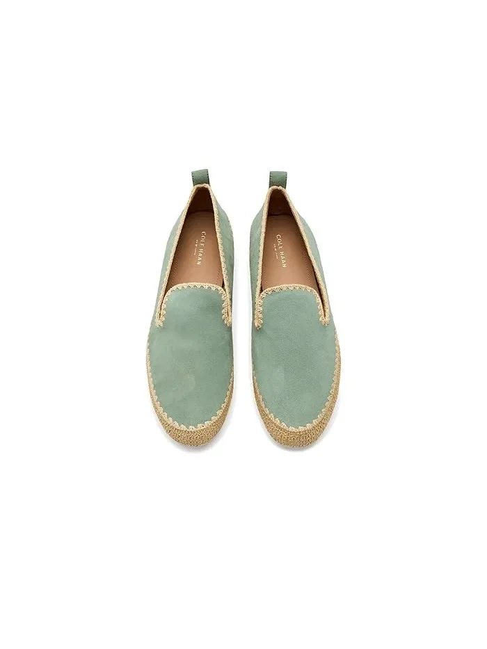 Лоферы Cloudfeel Asbury Cole Haan, Lily Pad Suede/Raffia — изображение 2 из 4, кувшинка