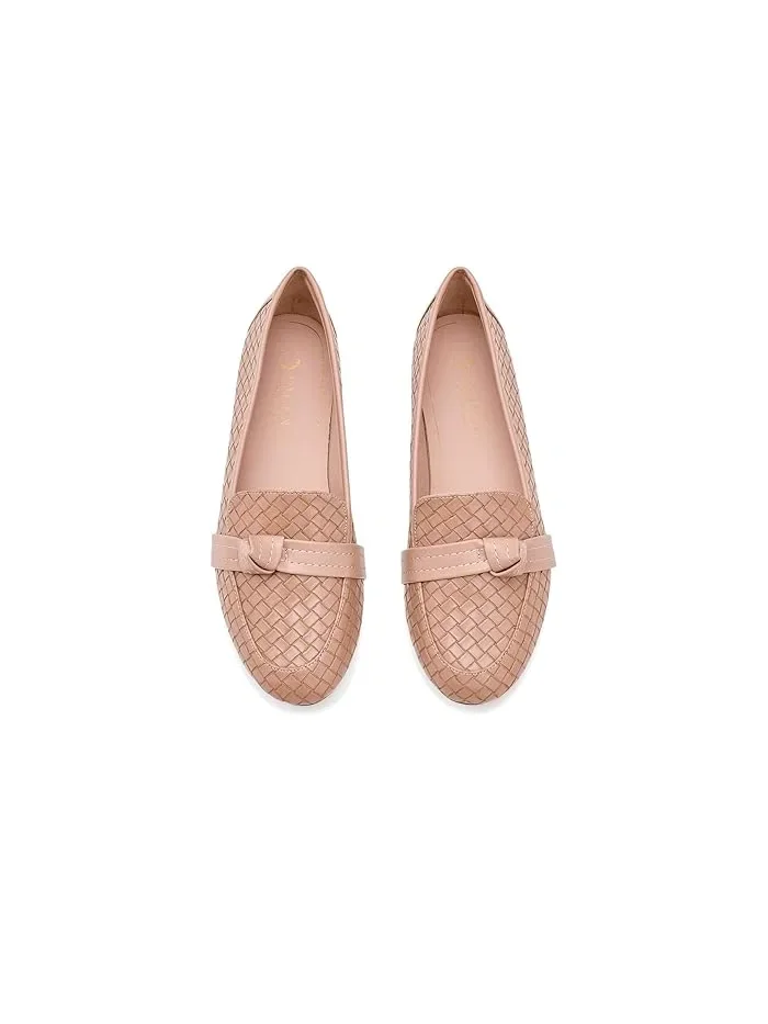 Лоферы с узлом Marci Journee Collection — изображение 2 из 4, бежевый