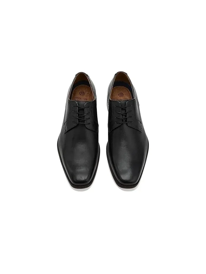 Туфли Oxford кожаные Burke Plain Toe Johnston & Murphy — изображение 2 из 4, черный
