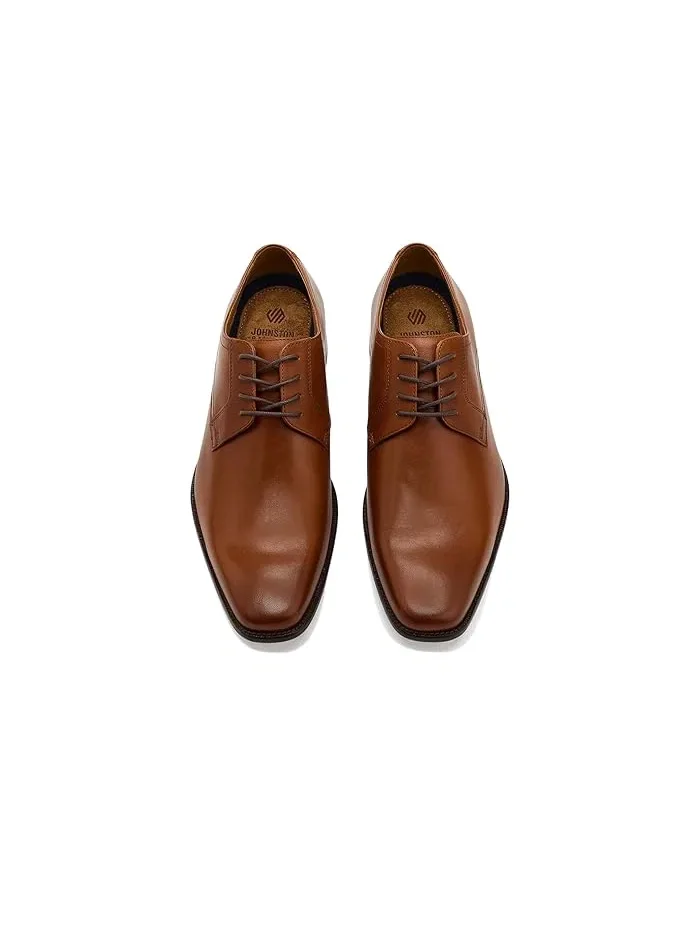 Туфли Oxfords кожаные Burke Plain Toe Johnston & Murphy — изображение 2 из 4, коричневый