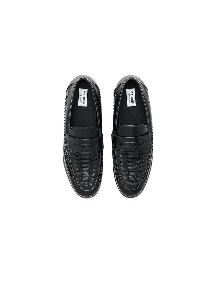 Лоферы кожаные Josten Steve Madden — изображение 2 из 4, черный